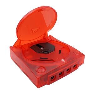 SEGA DREAMCAST DC Red Clear Replacement Console Shell